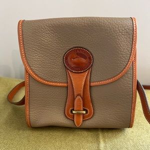 Vintage Dooney & Bourke Taupe Crossbody